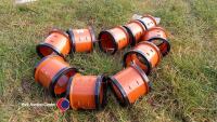 10 x drainage couplings 100mm dia - 3