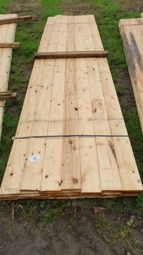 Pack of boards, laths, T&G etc 5.5x0.5x160 inches