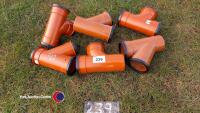 6 x drainage junctions 100mm dia