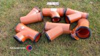 6 x drainage junctions 100mm dia - 2