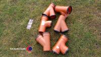6 x drainage junctions 100mm dia - 3