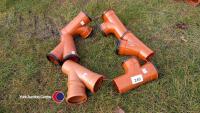 6 x drainage junctions 100mm dia