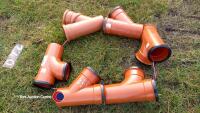 6 x drainage junctions 100mm dia - 2