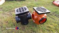 2 x drainage compact gully 100mm dia - 2