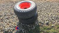 2 x Kubota wheels and tyres, 24x8.50-12 - 4