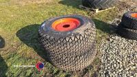 2 x wheels and tyres for Kubota size 315/75D15 - 4