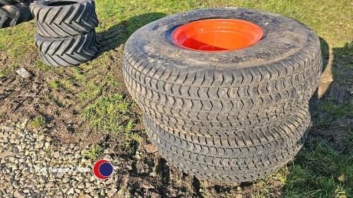 2 x Kubota wheels and tyres size 13-6