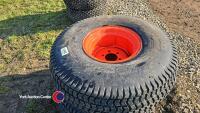 2 x Kubota wheels and tyres size 13-6 - 2