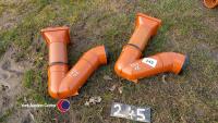 2 x drainage hopper and trap 100mm dia