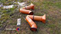 2 x drainage hopper and trap 100mm dia - 2