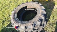 Pair of 11.2-24 BKT tyres 99% - 2