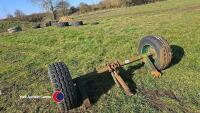 Axle c/w 10/75-15 wheels and tyres