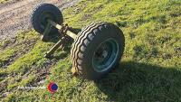 Axle c/w 10/75-15 wheels and tyres - 2