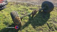 Axle c/w 10/75-15 wheels and tyres - 3