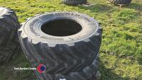 2 x tyres for loadall, 460/70 R24 - 2