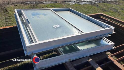 4 x brand new office sliding windows, taken out of new office block