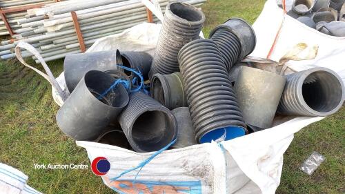 Dumpy bag of twin wall pipe