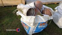 Dumpy bag of drainage fittings