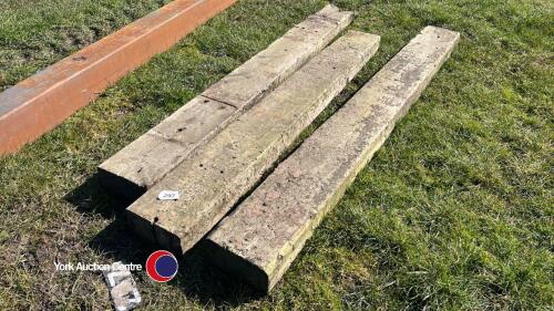 3 x railway sleepers