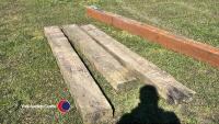 3 x railway sleepers - 2