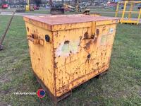 Storage/tool box with forklift sleeves, g/o - 2