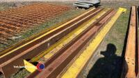 5 x 8 inch x 8 inch steel girders 15 ft plus long - 3