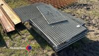 Pallet of galvanised steel grid - 2