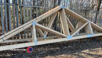 8 roof trusses Fink 6189mm span 27.5 pitch, NB Photographed with lot 353 - 3