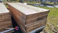 12 x plastic backed insulation panels, 12ft x 4ft x 3in thick