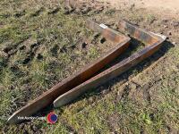 Set of forklift pallet tines - 2