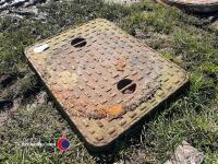 Cast-iron manhole cover and frame - 2