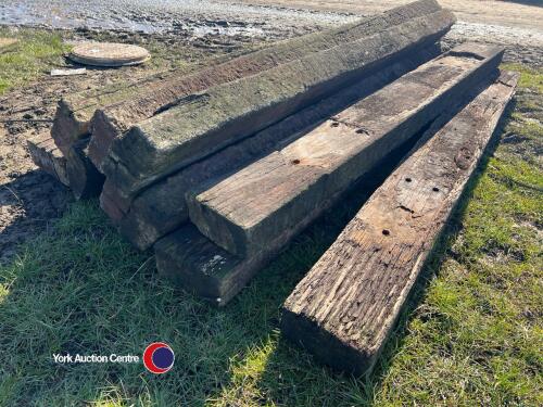 10 x railway sleepers