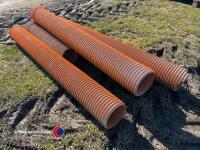 Quantity of 6in ribbed drainpipes - 3