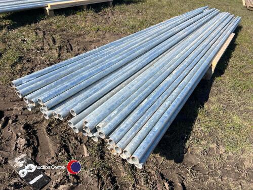 40 x 12ft x 1.5in dia galvanised tubes