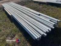 40 x 12ft x 1.5in dia galvanised tubes - 2