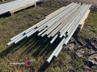 30 x 8ft x 1.5in dia galvanised tubes - 2