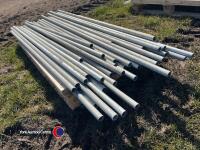 Quantity of 6ft x 1.5in dia galvanised tubes - 2