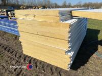 12 x 7ft6in x 4ft insulated side roof panels - 3