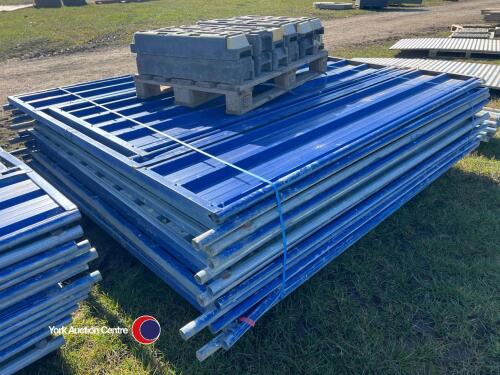 12 x site security panels and feet