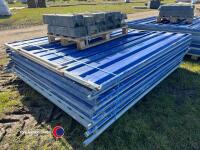 12 x site security panels and feet - 2