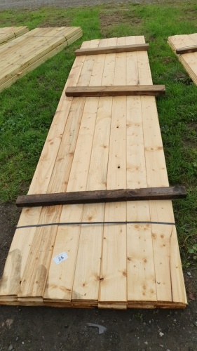 Pack of boards, laths, T&G etc 35 x 5.5x0.5x160 inches