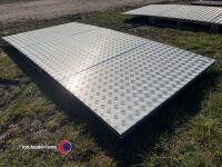 5 x 8ft x 4ft Ali chequer plate, as new