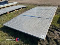 5 x 8ft x 4ft Ali chequer plate, as new - 3