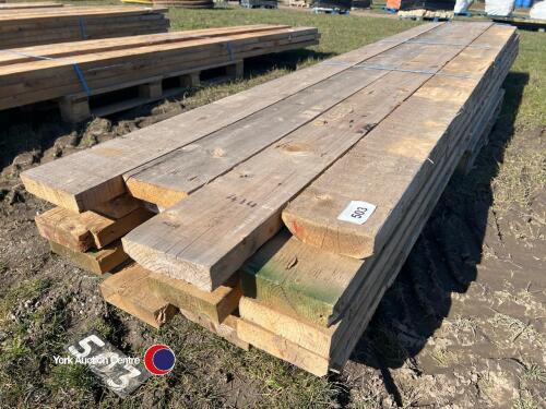 20 x 3.8m x 7in x 2in timber