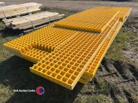 Quantity of heavy duty yellow plastic grid - 2