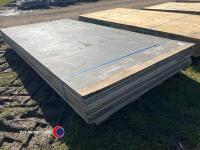 10 x 8ft x 4ft x 18mm ply boards - 2