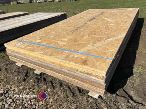 10 x 8ft x 4ft x 18mm OSB boards