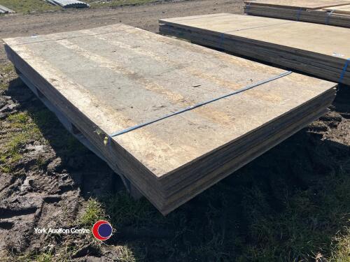 10 x 8ft x 4ft x 12mm OSB boards