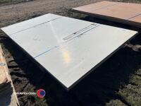 4 x 7ft x 4ft white plastic coated ply
