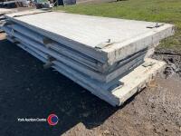 5 - 15ft 100 mm x 1m precast concrete panels - 4